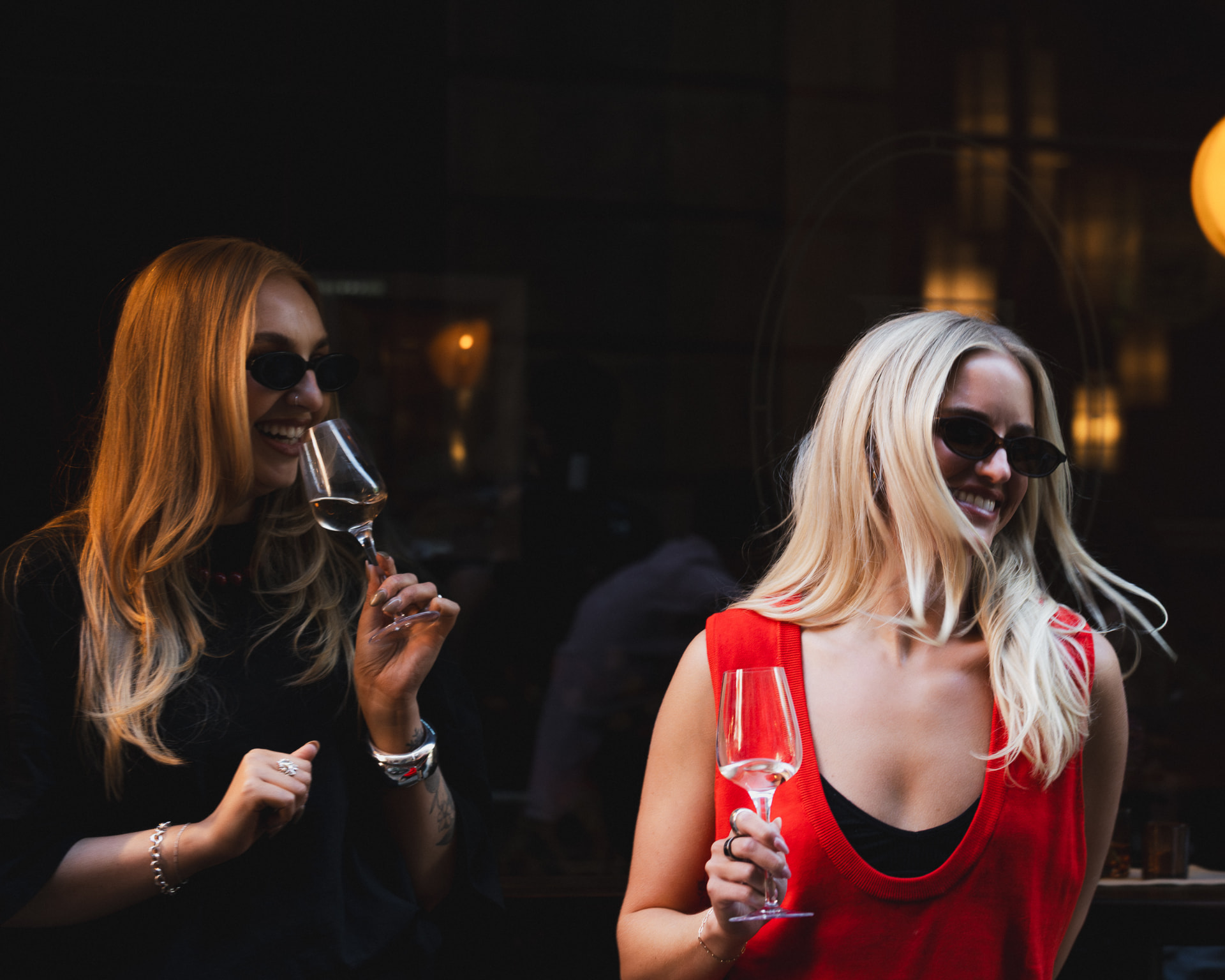Guests enjoying drinks at Federico’s Moët event