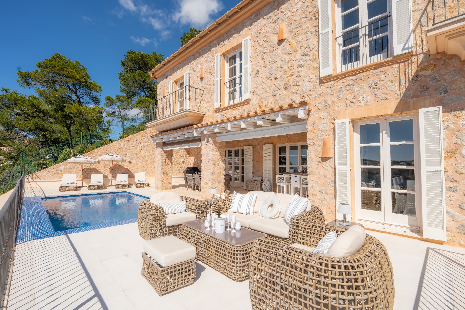El Dorada stone villa and pool terrace